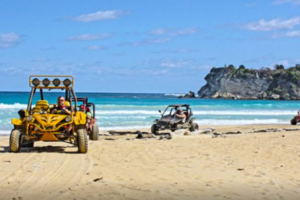 buggies on beach
